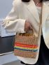 Straw Woven Bag For Women Summer Crossbody Bag Beach Bag Bohemia Travel Handbag