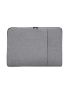 Gray Classic Briefcase Minimalist Zipper Waterproof