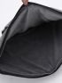 Gray Classic Briefcase Minimalist Zipper Waterproof