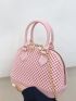 Mini Dome Bag Silicone Bead Decor Pink