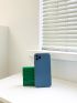 PU Small Wallet Crocodile Embossed Black Flap