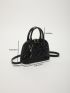 Quilted Dome Bag Heart Pattern Double Handle For Daily