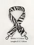 Zebra Striped Pattern Bag Strap