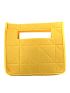 Mini Square Bag Yellow Geometric Pattern Double Handle