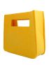 Mini Square Bag Yellow Geometric Pattern Double Handle