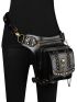 Motorcycle Rider Waist Bag Steampunk Hip Belt Bag Retro Punk Rock Bag Phone Pouch