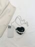 Mini Novelty Bag Crocodile Embossed Faux Pearl Decor