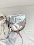 Mini Saddle Bag Star Decor Gold Flap Adjustable Strap