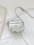 Mini Saddle Bag Star Decor Gold Flap Adjustable Strap