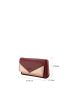 Colorblock Small Wallet Credit Card Holder For Daily