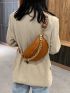 Thick Chain Women's Waist Bag Plaid Crossbody Chest Bag Handbag Purse Female Belt Bag Satchel Bag