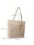 Small Shoulder Tote Bag Double Handle Colorblock