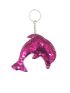 Cute Dolphin Keychain Sequin Key Chain Women Girls Bag Charm