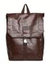 Medium Flap Backpack Brown Minimalist Release Buckle For Daily