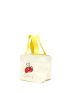 Cherry & Letter Graphic Shopper Bag No-closure Double Handle Polyester