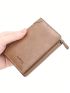 Fashion Men Wallet PU Short Design Zipper Credit Card Holder Purse Wallet