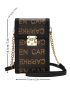 Letter Graphic Phone Wallet Flap PU Fashionable