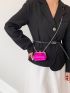 Mini Square Bag Hot Pink Star Decor