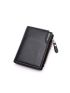 Letter Graphic Small Wallet Black