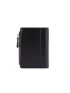 Letter Graphic Small Wallet Black