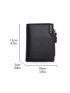 Letter Graphic Small Wallet Black