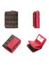 Letter Graphic Small Wallet With Zipper Multi-Function