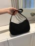 Small Hobo Bag Corduroy Black