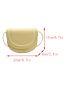 Small Saddle Bag Solid Color Flap