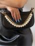 Chain Design Bag Strap Pearl Decor