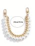 Chain Design Bag Strap Pearl Decor