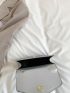 Mini Square Bag Tassel Decor Chain Strap