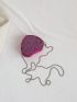 Mini Novelty Bag Sequin Decor Chain Strap Heart Shaped