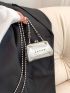 Mini Crossbody Bag Kiss Lock Star Pattern