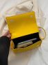 Stitch Detail Square Bag Mini Flap