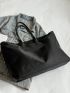 Minimalist Shoulder Tote Bag Double Handle Oversized