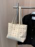 Cartoon Graphic Shoulder Tote Bag Small Double Handle