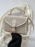 Buckle Decor Straw Bag Mini Top Handle Vacation