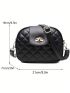 Quilted Dome Bag Twist Lock Small Zipper