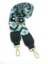 Colorblock Bag Strap Geometric Pattern Adjustable