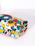Floral Graphic Long Wallet With Zipper Waterproof