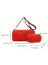 Neon Orange Square Bag With Coin Purse Funky