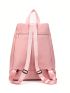 Letter Graphic Classic Backpack Pink