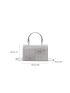 Mini Flap Square Bag Rhinestone & Bow Decor