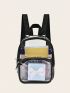 Men's And Women's Outdoor Sports PVC Transparent Waterproof Mini Travel Backpack With Logo Printing For Concerts Festivals Clear Purse