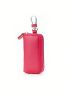 Minimalist Key Case Zipper Pink Genuine Leather