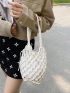 Summer Beach Bag Women Mesh Rope Knitted Bucket Shoulder Bag Reticulate Hollow Travel Shopper Bag