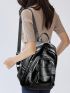 Medium Fashion Backpack Solid Color