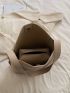 Medium Bucket Bag Stitch Detail Top Handle For Work