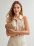 PREMIUM STRAW CLUTCH CHAIN BAG
