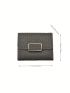 Crocodile Embossed Small Wallet Gray Credit Card Holder For Daily